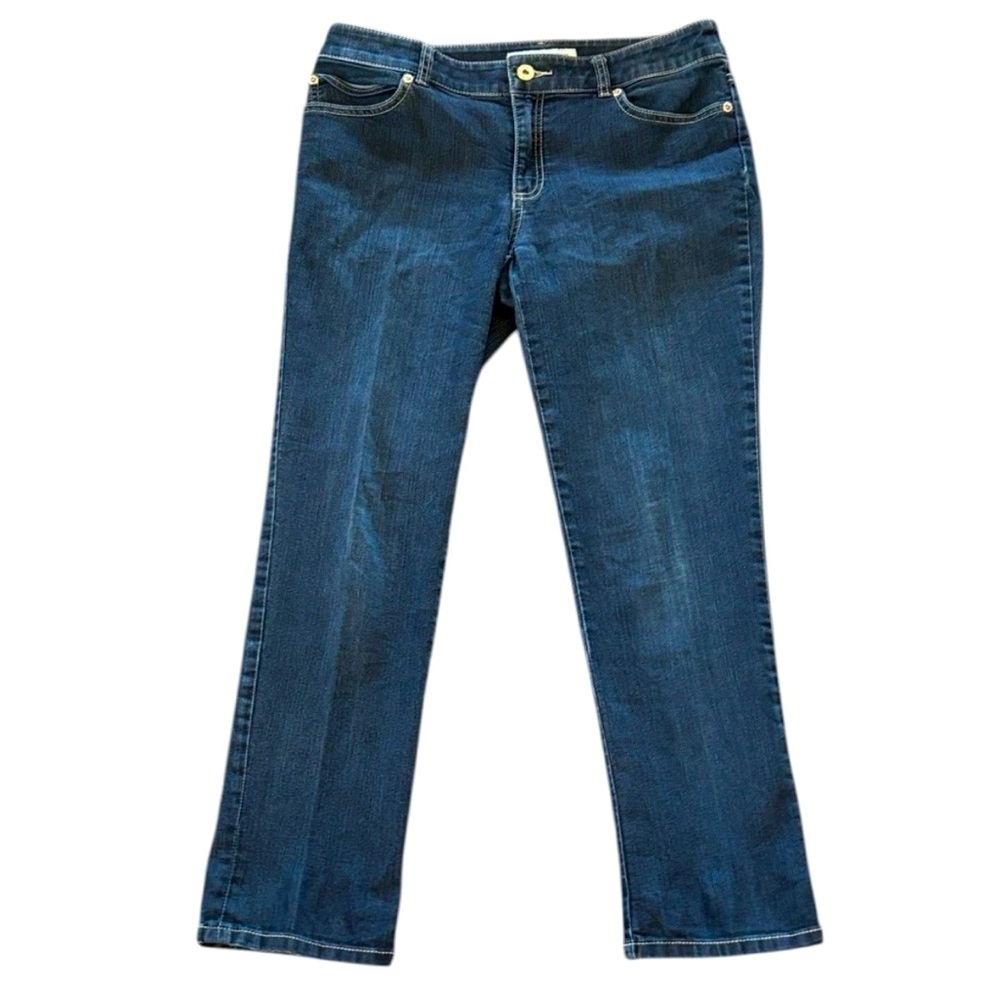 CHICO'S Platinum Medium Wash Jean Size 6 (.5)
